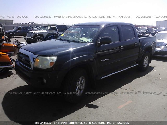 3TMJU4GN3AM098084 - 2010 TOYOTA TACOMA DOUBLE CAB PRERUNNER BLACK photo 2