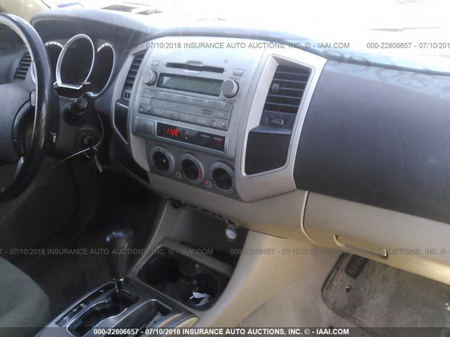 3TMJU4GN3AM098084 - 2010 TOYOTA TACOMA DOUBLE CAB PRERUNNER BLACK photo 5