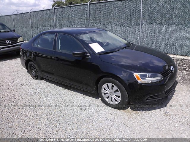 3VW1K7AJ4EM402460 - 2014 VOLKSWAGEN JETTA S შავი ფოტო 1