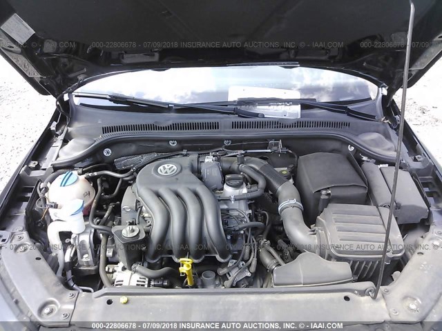 3VW1K7AJ4EM402460 - 2014 VOLKSWAGEN JETTA S შავი ფოტო 10