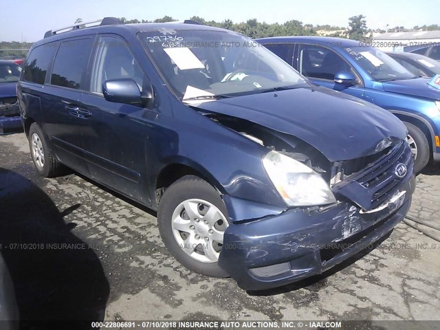 KNDMB233566049794 - 2006 KIA SEDONA EX/LX BLUE photo 1