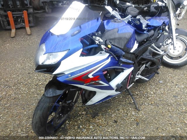 JS1GR7LA982105194 - 2008 SUZUKI GSX-R750 BLUE photo 2