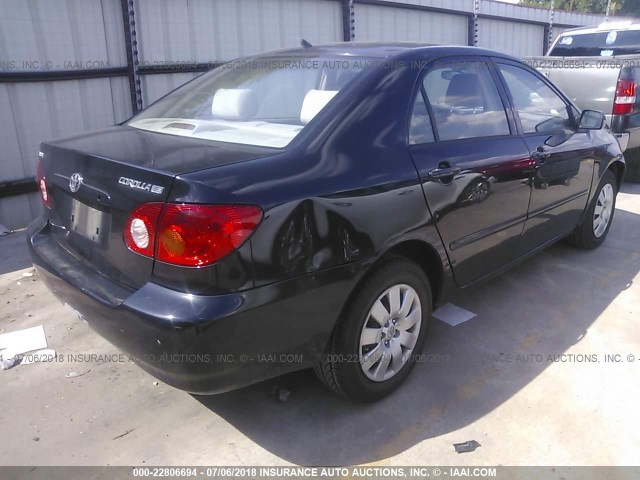 JTDBR32E230007643 - 2003 TOYOTA COROLLA CE/LE BLACK photo 4