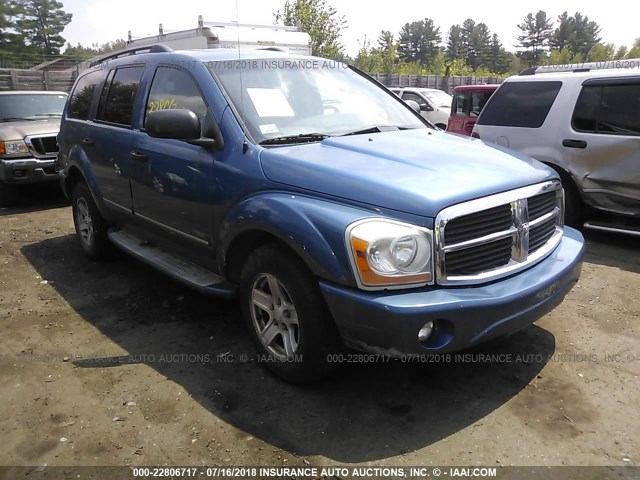 1D4HB58D34F213399 - 2004 DODGE DURANGO LIMITED BLUE photo 1