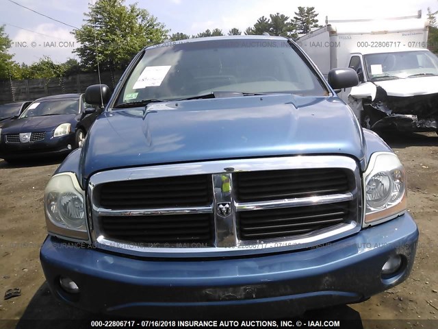 1D4HB58D34F213399 - 2004 DODGE DURANGO LIMITED BLUE photo 6