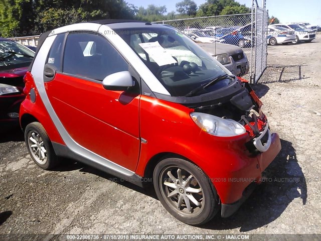 WMEEK31X28K207813 - 2008 SMART FORTWO PASSION RED photo 1