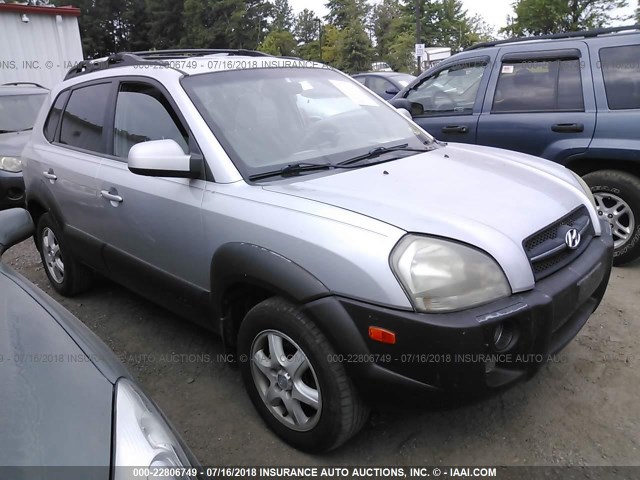 KM8JN12DX5U216509 - 2005 HYUNDAI TUCSON GLS/LX SILVER photo 1