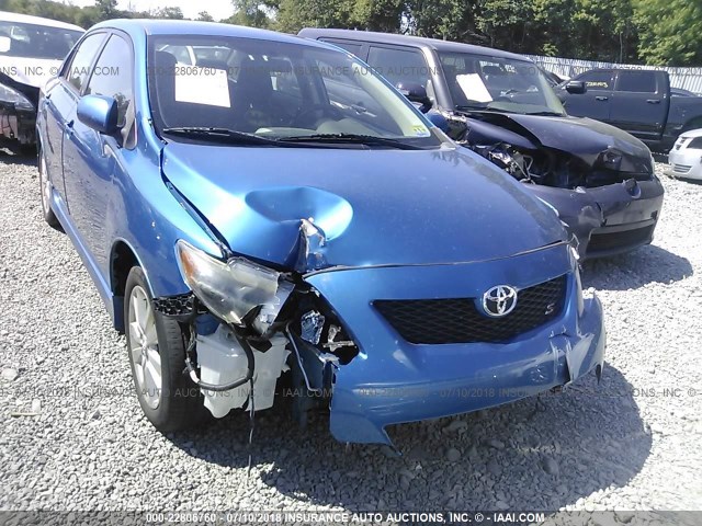 2T1BU4EE0AC260804 - 2010 TOYOTA COROLLA S/LE/XLE BLUE photo 6