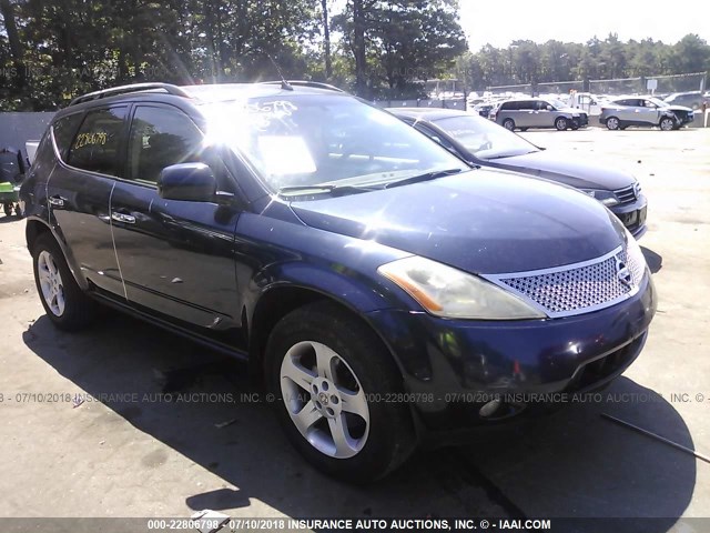 JN8AZ08T53W111755 - 2003 NISSAN MURANO SL/SE BLUE photo 1