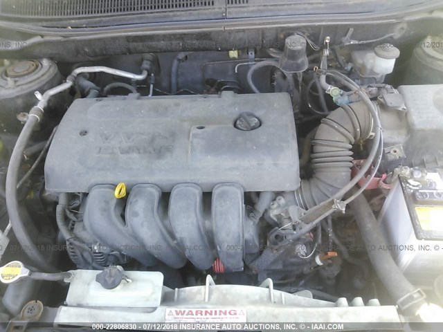 2T1KR32E13C054653 - 2003 TOYOTA COROLLA MATRIX XR BLACK photo 10