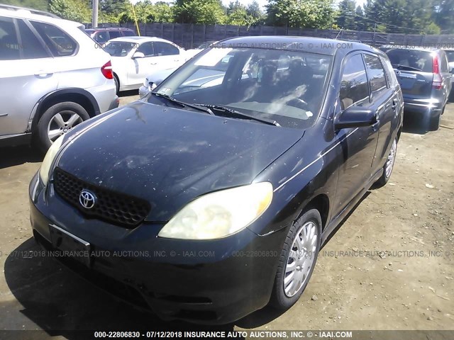 2T1KR32E13C054653 - 2003 TOYOTA COROLLA MATRIX XR BLACK photo 2