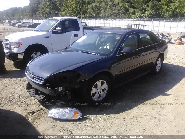 2G1WT57K991323785 - 2009 CHEVROLET IMPALA 1LT GRAY photo 2