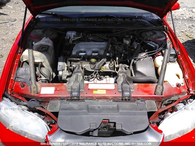 2G1WW12M9X9180795 - 1999 CHEVROLET MONTE CARLO LS 红色 照片 10