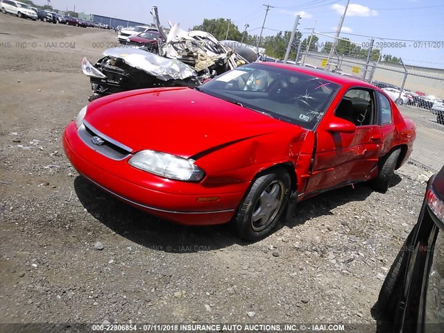 2G1WW12M9X9180795 - 1999 CHEVROLET MONTE CARLO LS RED photo 2