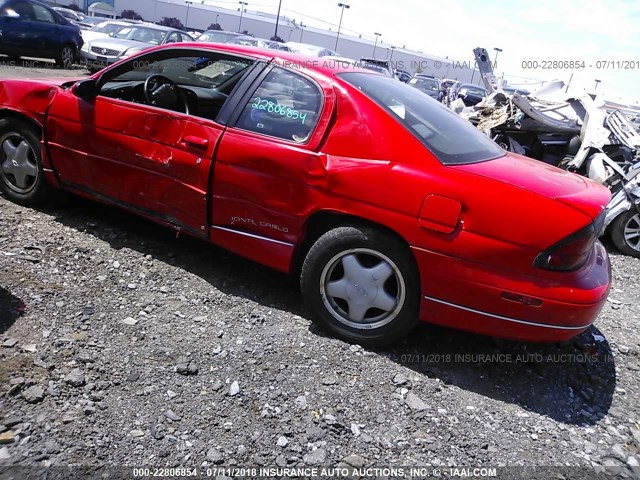 2G1WW12M9X9180795 - 1999 CHEVROLET MONTE CARLO LS 红色 照片 3