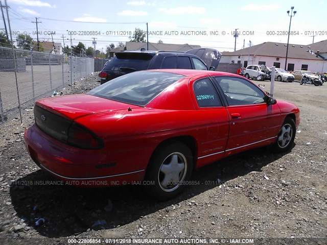 2G1WW12M9X9180795 - 1999 CHEVROLET MONTE CARLO LS 红色 照片 4