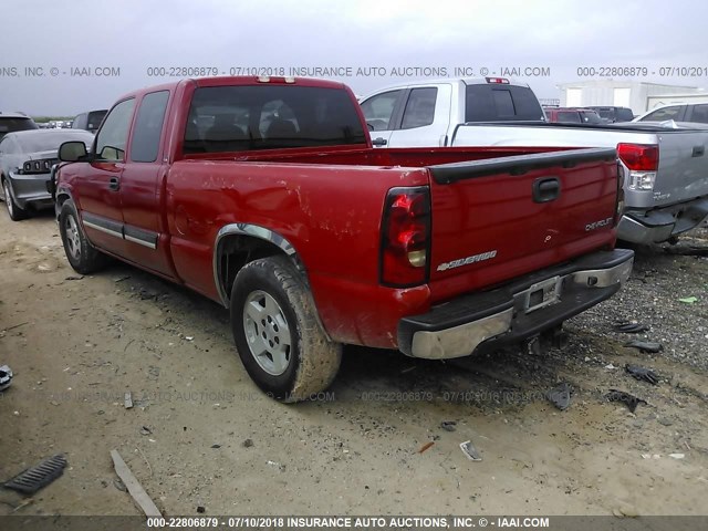 2GCEC19T451202030 - 2005 CHEVROLET SILVERADO C1500 RED photo 3