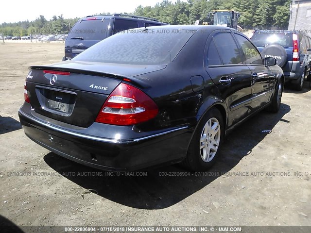 WDBUF87J26X180867 - 2006 MERCEDES-BENZ E 350 4MATIC BLACK photo 4