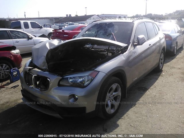 WBAVM1C59EVW48502 - 2014 BMW X1 SDRIVE28I SILVER photo 2