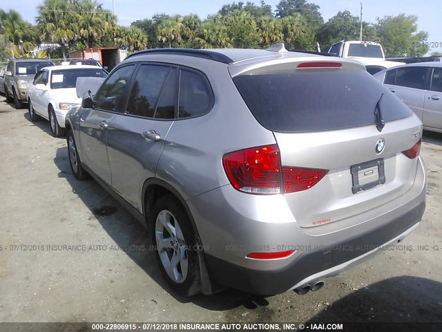 WBAVM1C59EVW48502 - 2014 BMW X1 SDRIVE28I SILVER photo 3