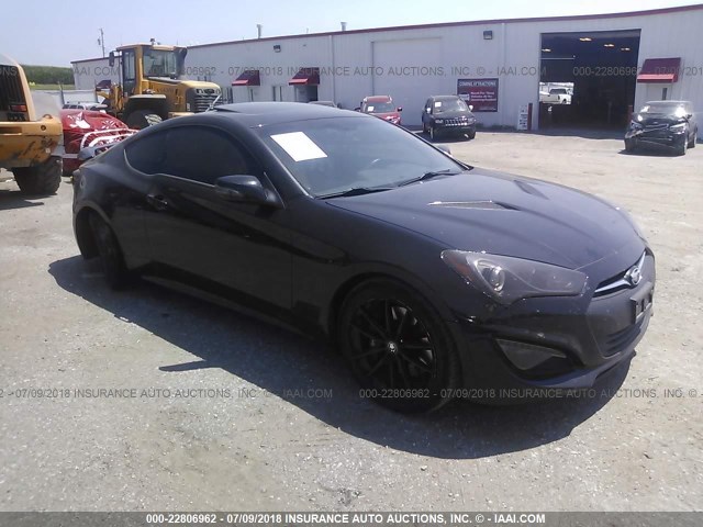 KMHHU6KJ4DU097326 - 2013 HYUNDAI GENESIS COUPE 3.8L BLACK photo 1