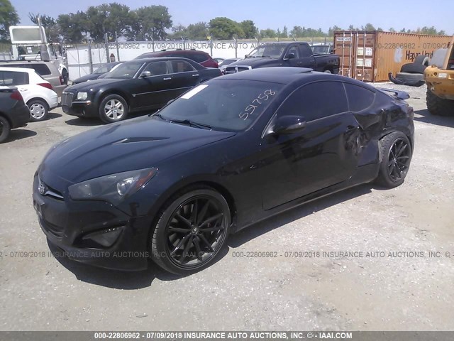 KMHHU6KJ4DU097326 - 2013 HYUNDAI GENESIS COUPE 3.8L BLACK photo 2