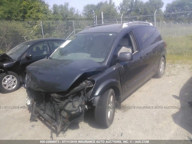 5N1BV28U84N313296 - 2004 NISSAN QUEST S/SE/SL SILVER photo 2