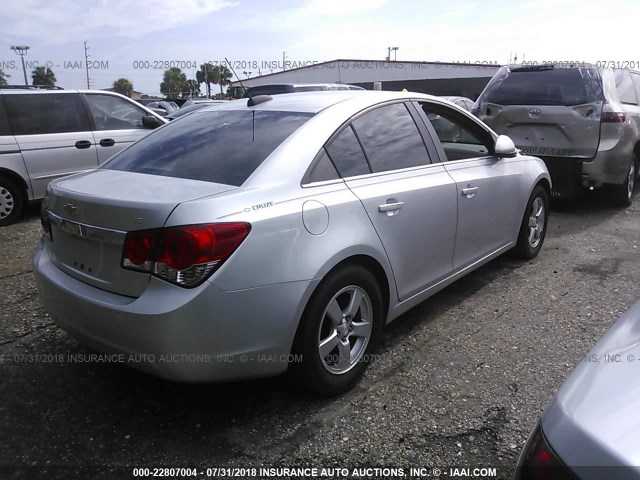 1G1PC5SB6F7281683 - 2015 CHEVROLET CRUZE LT SILVER photo 4