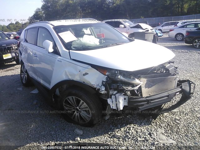 KNDPCCAC7G7803325 - 2016 KIA SPORTAGE EX/SX WHITE photo 1