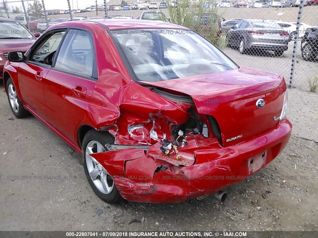 JF1GD67696H514638 - 2006 SUBARU IMPREZA 2.5I RED photo 6