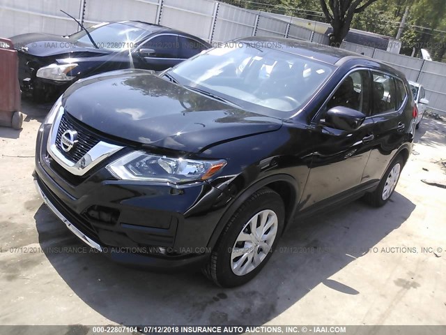 JN8AT2MTXHW139206 - 2017 NISSAN ROGUE S/SL/SV BLACK photo 2