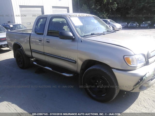 5TBBT44183S386154 - 2003 TOYOTA TUNDRA ACCESS CAB SR5 BROWN photo 1