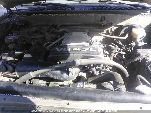 5TBBT44183S386154 - 2003 TOYOTA TUNDRA ACCESS CAB SR5 BROWN photo 10