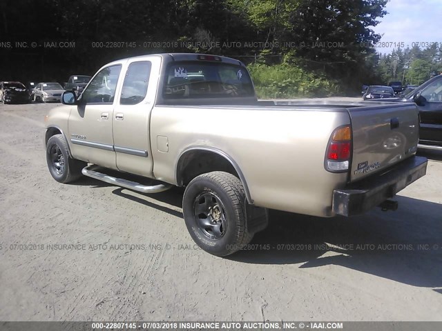 5TBBT44183S386154 - 2003 TOYOTA TUNDRA ACCESS CAB SR5 BROWN photo 3