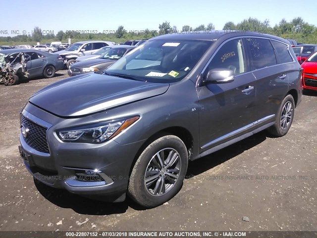 5N1DL0MM3JC532103 - 2018 INFINITI QX60 GRAY photo 2