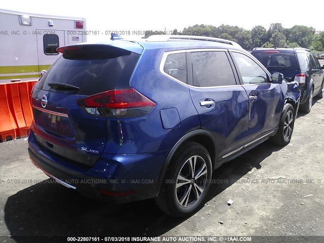 JN8AT2MV8JW320814 - 2018 NISSAN ROGUE S/SL/SV BLUE photo 4