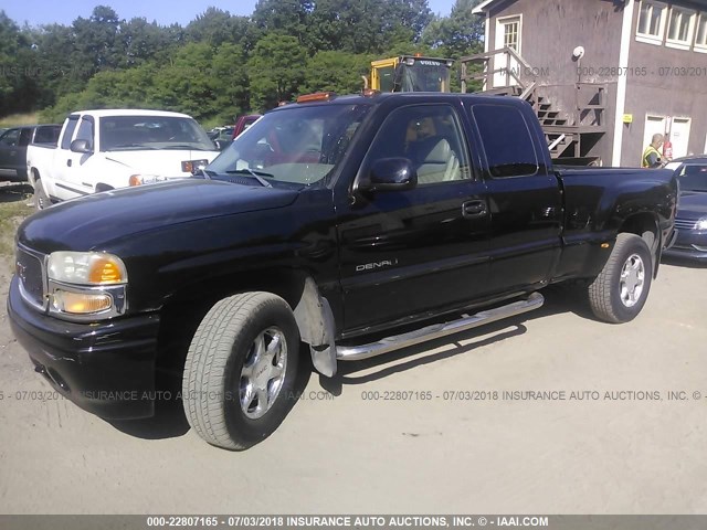 2GTFK69UX21330510 - 2002 GMC SIERRA K1500 DENALI BLACK photo 2