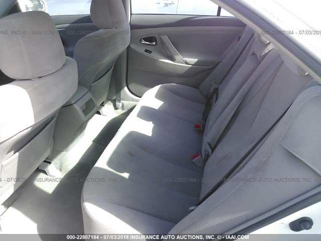 4T1BE46KX8U750502 - 2008 TOYOTA CAMRY CE/LE/XLE/SE WHITE photo 8