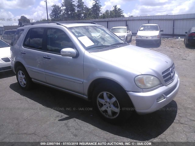 4JGAB75E93A400354 - 2003 MERCEDES-BENZ ML 500 SILVER photo 1