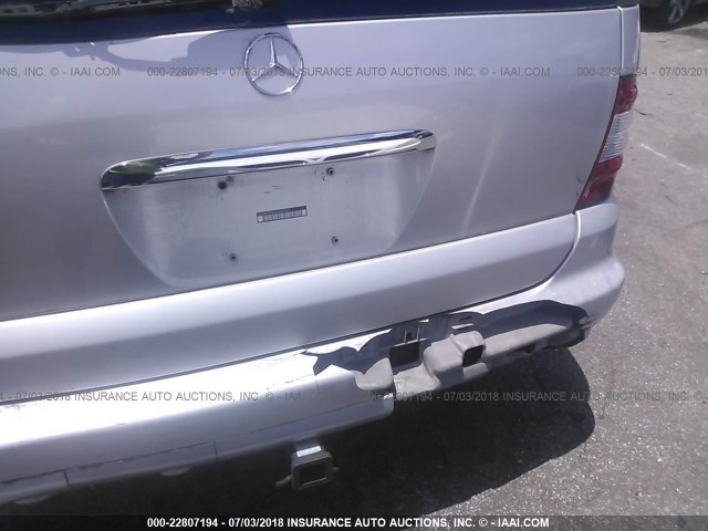 4JGAB75E93A400354 - 2003 MERCEDES-BENZ ML 500 SILVER photo 6