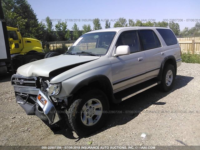 JT3HN86R0W0191862 - 1998 TOYOTA 4RUNNER SR5 GRAY photo 2