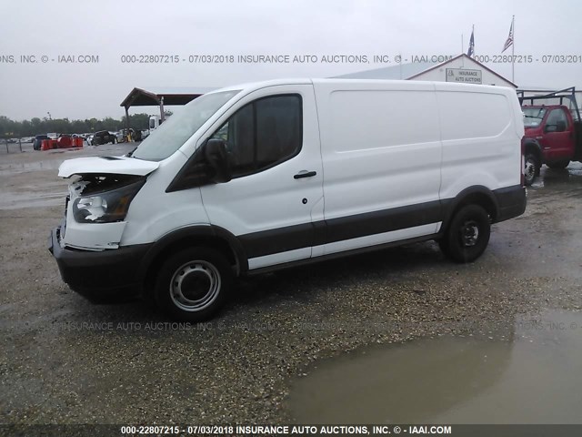 1FTYE1ZM2GKA12570 - 2016 FORD TRANSIT T-150 WHITE photo 2