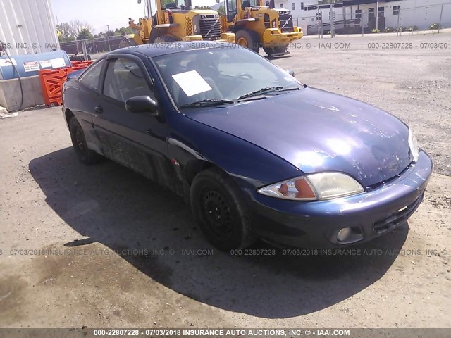 1G1JC124927392562 - 2002 CHEVROLET CAVALIER BLUE photo 1