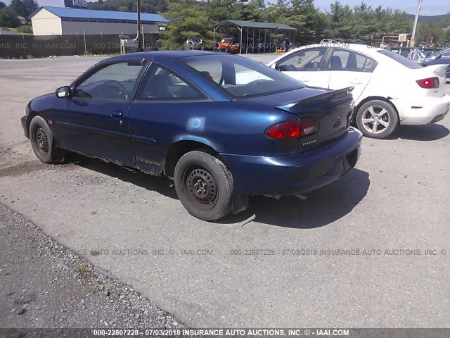 1G1JC124927392562 - 2002 CHEVROLET CAVALIER BLUE photo 3