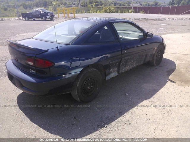 1G1JC124927392562 - 2002 CHEVROLET CAVALIER BLUE photo 4