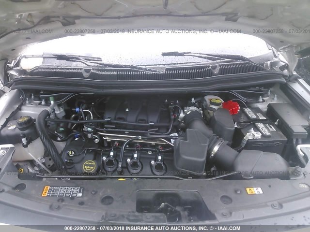 1FM5K8F88JGA91115 - 2018 FORD EXPLORER LIMITED 银色 照片 10