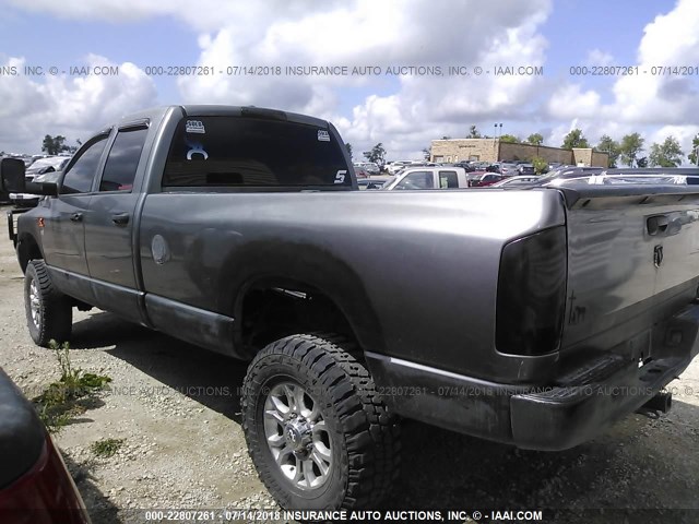 1D7KS28C06J133072 - 2006 DODGE RAM 2500 ST/SLT GRAY photo 3