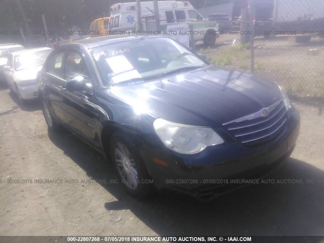 1C3LC56K07N562816 - 2007 CHRYSLER SEBRING TOURING BLACK photo 1