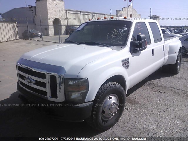 1FTWW32R08EA38252 - 2008 FORD F350 SUPER DUTY WHITE photo 2