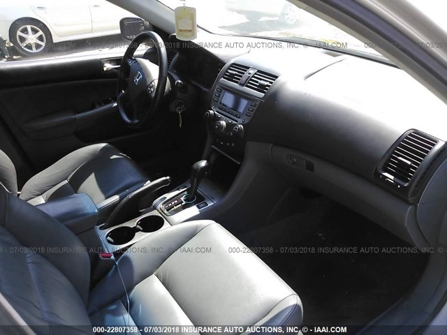 1HGCM56827A060282 - 2007 HONDA ACCORD EX SILVER photo 5